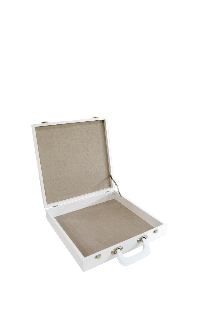 Drveni kovčeg bijelo lakirani KR-411Pbm - Slika 2