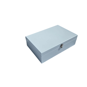 Drvena kutija za krsne setove svileno plava Km-411-3020P